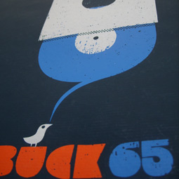 Affiche sérigraphié pour un concert de Buck 65