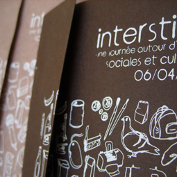 Pochette sérigraphiée pour Interstice